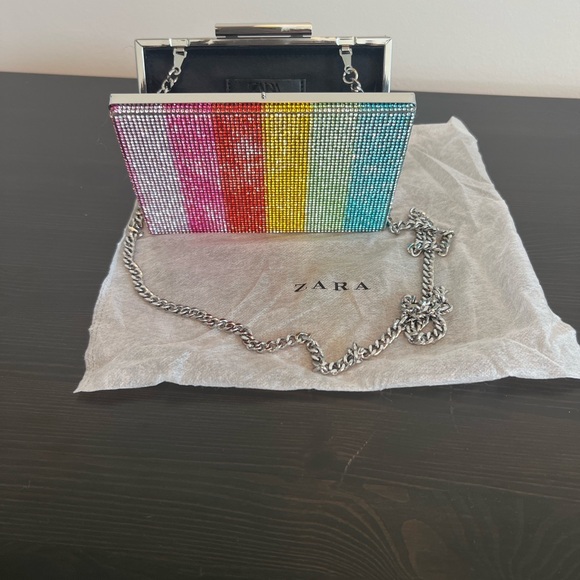 Zara Colorful Rhinestone Clutch - Picture 2 of 3